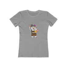 Load image into Gallery viewer, Party All Night Hedgehog Women&#39;s The Boyfriend Tee