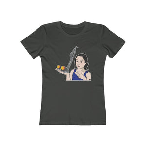 Kim's Convenience Janet Massagee Kigae Women's The Boyfriend Tee