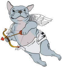 Load image into Gallery viewer, French Bulldog Cupid Sticker