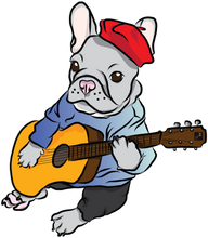 Load image into Gallery viewer, Singing French Bulldog Sticker