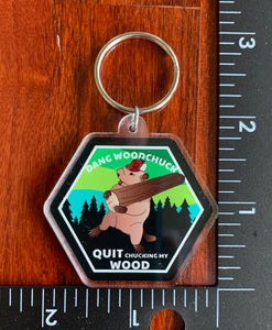 Dang Woodchuck Keychain