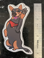Load image into Gallery viewer, Lefty High Five Cattle Dog Sticker