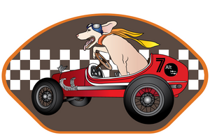 Hotrod Pup Sticker