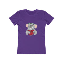 Load image into Gallery viewer, Koala with Eucalyptus Crown Women&#39;s The Boyfriend Tee