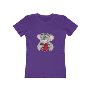 Koala with Eucalyptus Crown Women's The Boyfriend Tee