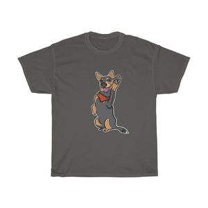 Lefty Cattle Dog High Fiv Unisex Heavy Cotton Gildan Tee