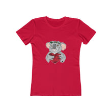 Load image into Gallery viewer, Koala with Eucalyptus Crown Women&#39;s The Boyfriend Tee