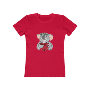 Koala with Eucalyptus Crown Women's The Boyfriend Tee