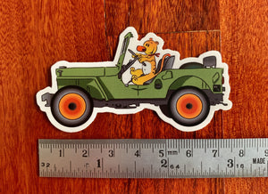 Eugene Jeep in a Jeep Sticker