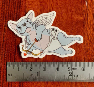 French Bulldog Cupid Sticker