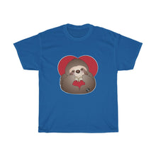 Load image into Gallery viewer, Hand Heart Sloth Unisex Heavy Cotton Gildan Tee