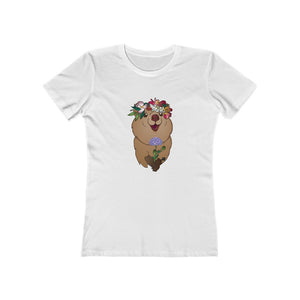 Quokka the Happiest Critter of Aussie Women's The Boyfriend Tee