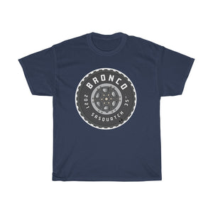 Bronco Sasquatch Tire Unisex Heavy Cotton Gildan Tee