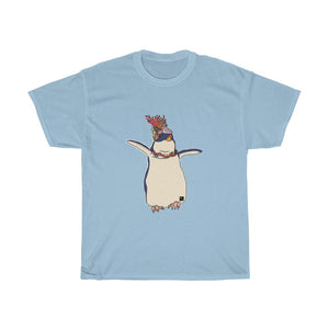 Blue Penguin Coral Dance Unisex Heavy Cotton Gildan Tee