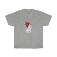 Load image into Gallery viewer, Winter Bunny Unisex Heavy Cotton Gildan Tee
