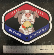 Load image into Gallery viewer, Brain Freeze Pittie Sticker