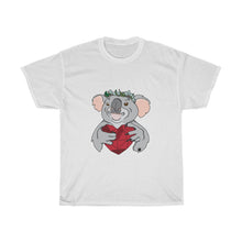 Load image into Gallery viewer, Koala with Eucalyptus Crown Unisex Heavy Cotton Gildan Tee