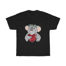 Load image into Gallery viewer, Koala with Eucalyptus Crown Unisex Heavy Cotton Gildan Tee