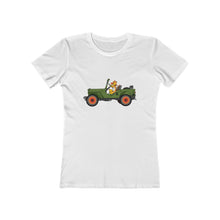 Load image into Gallery viewer, Eugene Jeep in a Jeep Women&#39;s The Boyfriend Tee