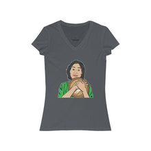 Load image into Gallery viewer, Kim’s Convenience Umma Big Round Crusty Loaf  Women&#39;s Jersey Short Sleeve V-Neck Tee