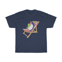 Load image into Gallery viewer, Blue Penguin Vacation Unisex Heavy Cotton Gildan Tee