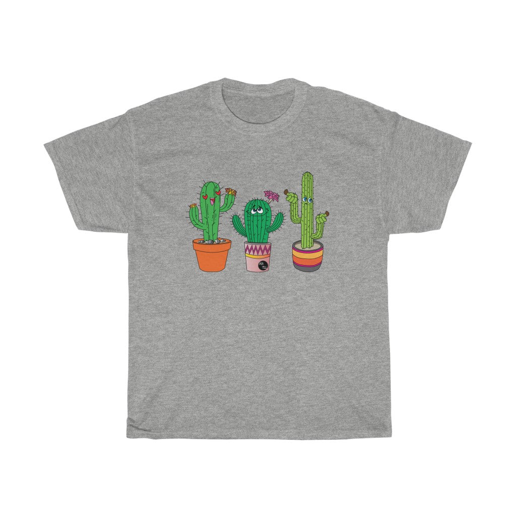 Brown Thumb Cactus Unisex Heavy Cotton Gildan Tee