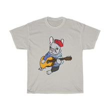 Load image into Gallery viewer, Singing French Bulldog Unisex Heavy Cotton Gildan Tee