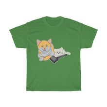 Load image into Gallery viewer, Annoyed Cat Clone Unisex Heavy Cotton Gildan Tee