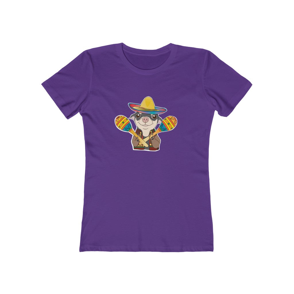 Chihuahua Maracas Women's The Boyfriend Tee