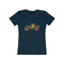 Load image into Gallery viewer, Eugene Jeep in a Jeep Women&#39;s The Boyfriend Tee