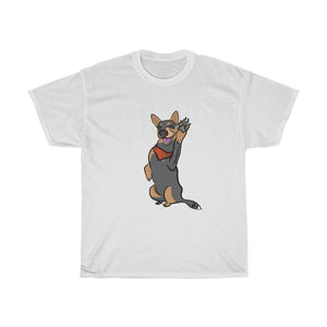 Lefty Cattle Dog High Fiv Unisex Heavy Cotton Gildan Tee