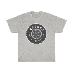 Bronco Sasquatch Tire Unisex Heavy Cotton Gildan Tee