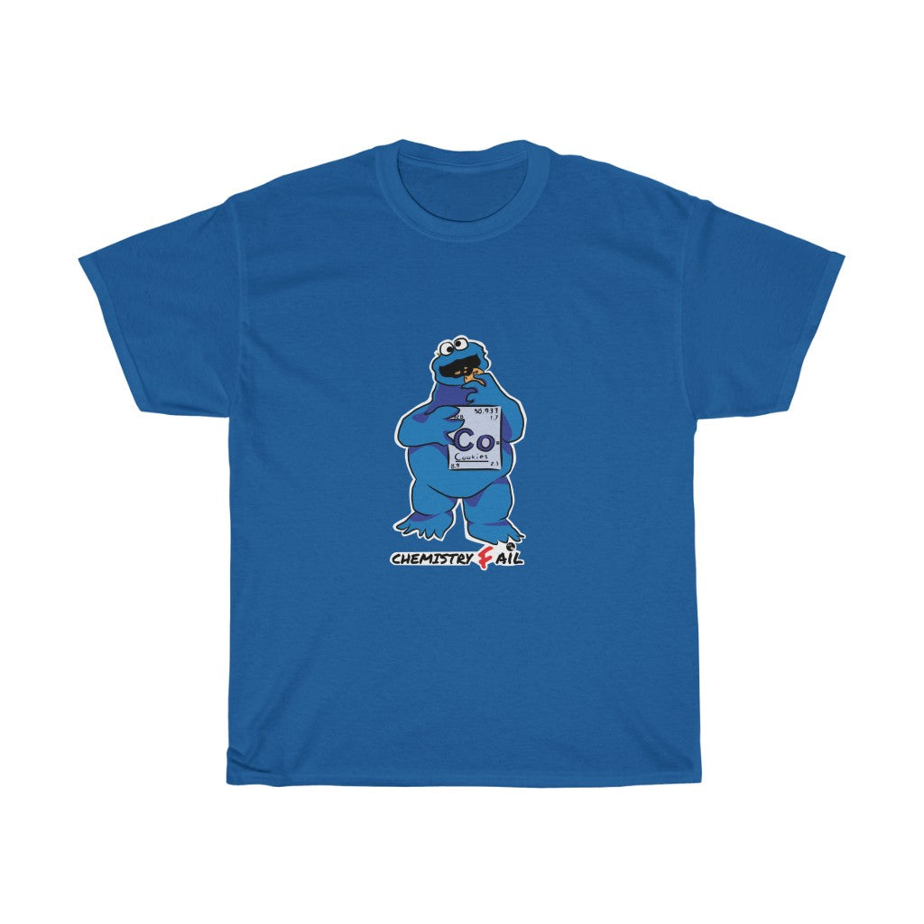 Cookie Monster Chemistry Exam Unisex Heavy Cotton Gildan Tee