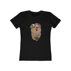 Quokka the Happiest Critter of Aussie Women's The Boyfriend Tee