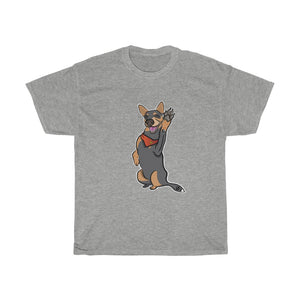 Lefty Cattle Dog High Fiv Unisex Heavy Cotton Gildan Tee