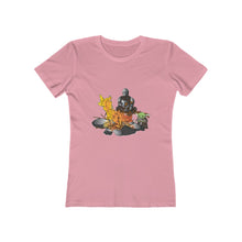 Load image into Gallery viewer, Baby Yoda and Daddy Mando Camping Adventure Women&#39;s The Boyfriend Tee