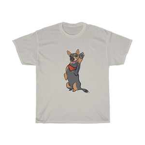 Lefty Cattle Dog High Fiv Unisex Heavy Cotton Gildan Tee