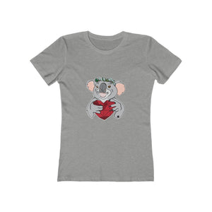 Koala with Eucalyptus Crown Women's The Boyfriend Tee