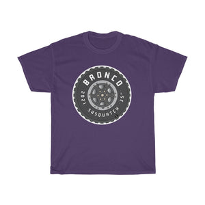 Bronco Sasquatch Tire Unisex Heavy Cotton Gildan Tee