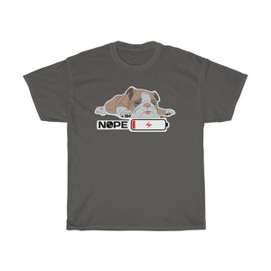 Snoozing Bulldog Unisex Heavy Cotton Gildan Tee