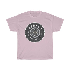 Bronco Sasquatch Tire Unisex Heavy Cotton Gildan Tee