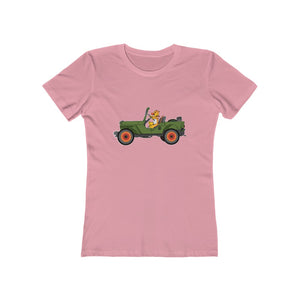 Eugene Jeep in a Jeep Women's The Boyfriend Tee