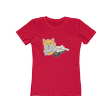 Load image into Gallery viewer, Annoyed Cat Clone Women&#39;s The Boyfriend Tee