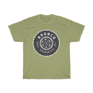 Bronco Sasquatch Tire Unisex Heavy Cotton Gildan Tee