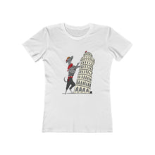 Load image into Gallery viewer, Italian Greyhound Tourist Women&#39;s The Boyfriend Tee