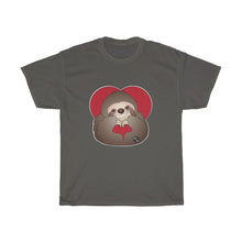 Load image into Gallery viewer, Hand Heart Sloth Unisex Heavy Cotton Gildan Tee