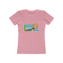 Load image into Gallery viewer, Bob Ross Poodle Painter Women&#39;s The Boyfriend Tee