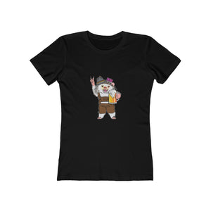 Party All Night Hedgehog Women's The Boyfriend Tee