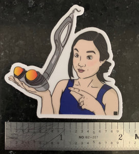 Kim's Convenience Janet Massagee Kigae Sticker